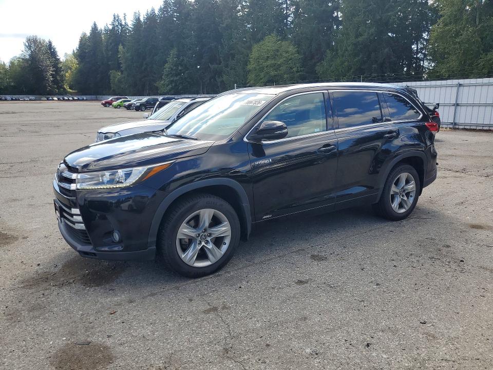 2017 Toyota Highlander hybrid VIN 5TDDGRFH1HS022371 — COPART salvage auction photo