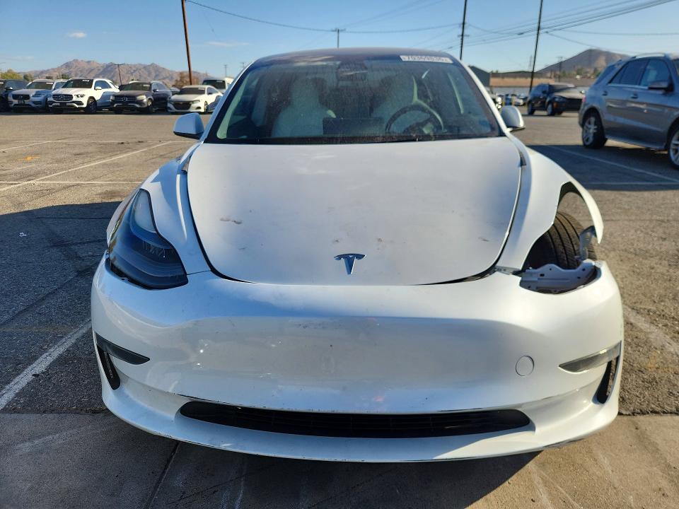 2023 Tesla Model 3 VIN 5YJ3E1EA0PF647385 COPART salvage auction — FRONT END, CA - SALVAGE CERTIFICATE, sold $9,800 on 2026-10-08 (photo 5)