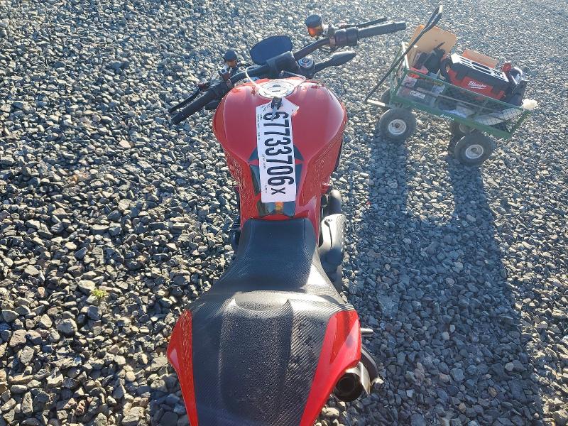 2014 Ducati Monster VIN ZDM1RBSV1EB004041 COPART salvage auction — SIDE, CA - SALVAGE CERTIFICATE, sold $1,600 on 2026-09-17 (photo 6)