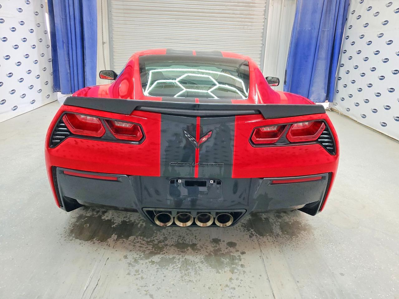2015 Chevrolet Corvette VIN 1G1YK2D75F5121028 COPART salvage auction — Vandalism, Ct - Clean Title, sold $31,000 on 2026-09-25 (photo 6)