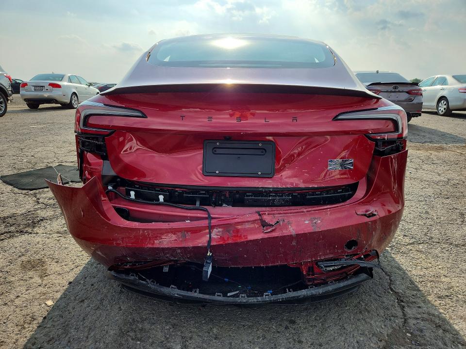 2026 Tesla Model 3 VIN 5YJ3E1ET8TF212299 COPART salvage auction — FRONT END, PA - CERTIFICATE OF SALVAGE, sold $20,700 on 2026-09-18 (photo 6)
