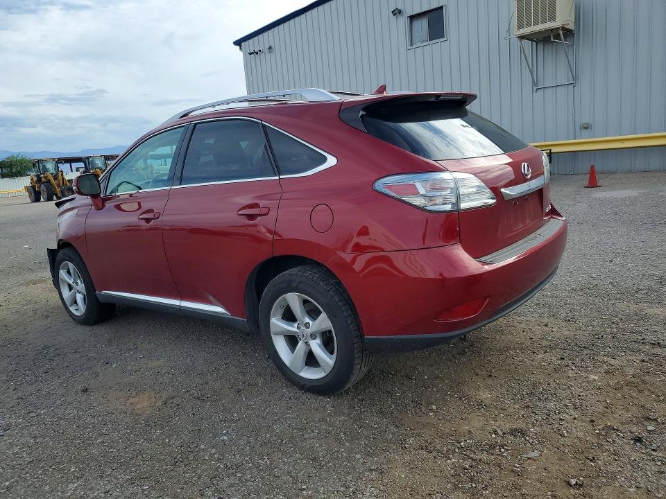 2011 Lexus Rx VIN 2T2BK1BA8BC080831 COPART salvage auction — FRONT END, Az - Cert Of Title - Salvage, sold $2,600 on 2026-10-13 (photo 2)