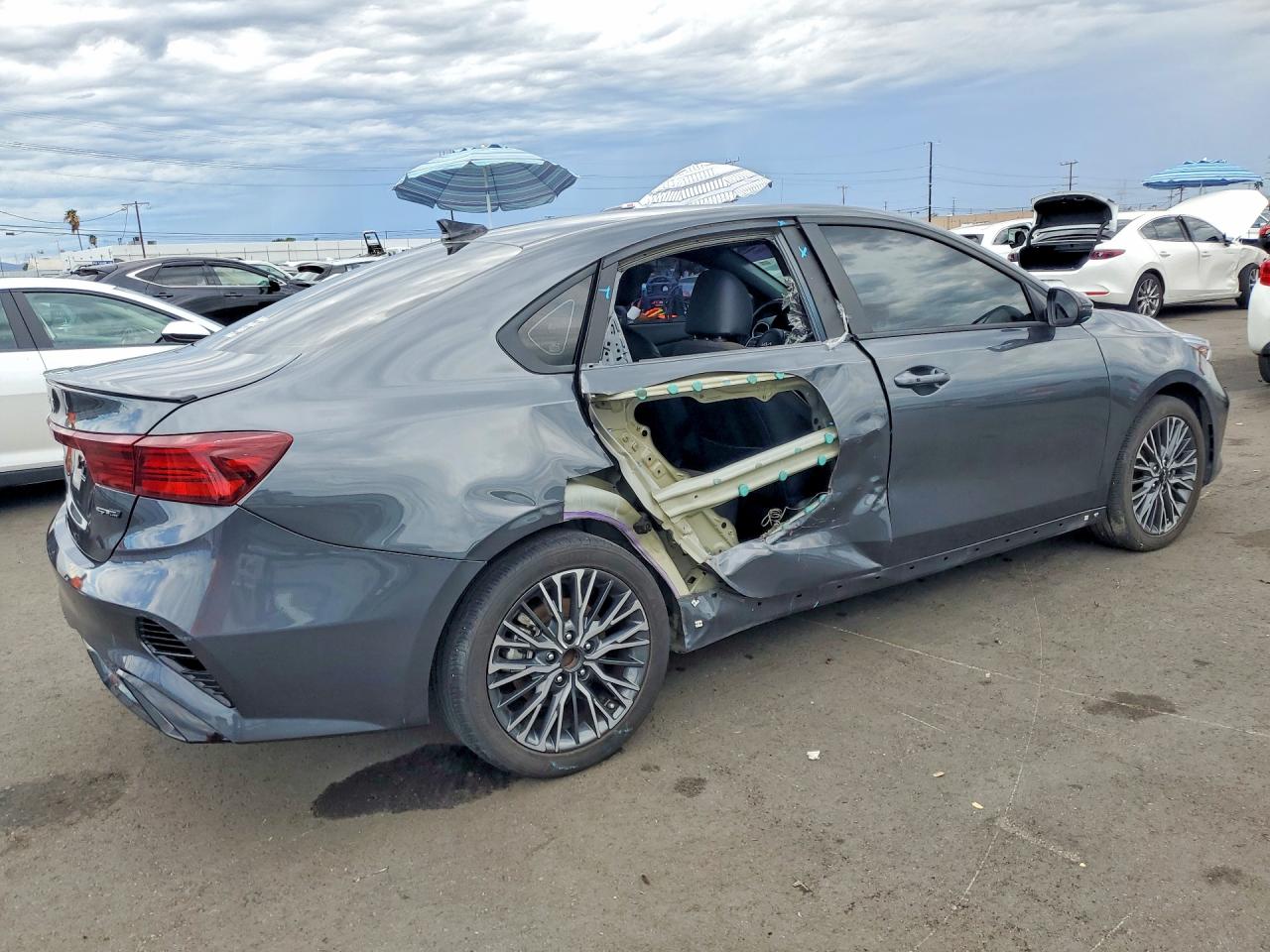2024 Kia Forte VIN 3KPF54AD7RE773766 COPART salvage auction — Side, CA - SALVAGE CERTIFICATE, sold $7,100 on 2026-09-17 (photo 3)