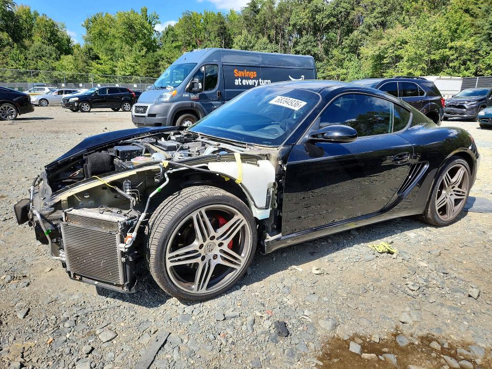 2008 Porsche Cayman VIN WP0AB29848U781645 — COPART salvage auction photo