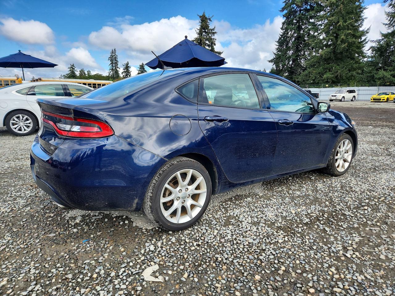 2013 Dodge Dart VIN 1C3CDFBA8DD294664 COPART salvage auction — Side, Bs - Salvage Title, sold $550 on 2026-09-25 (photo 3)