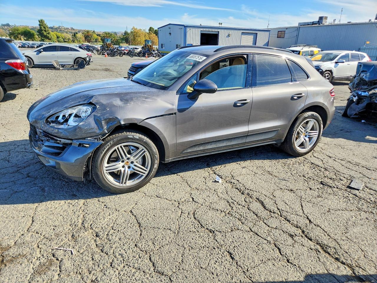 2016 Porsche Macan VIN WP1AB2A51GLB44619 COPART salvage auction — Front End, Sc - Salvage Title, sold $4,000 on 2026-09-25 (photo 1)