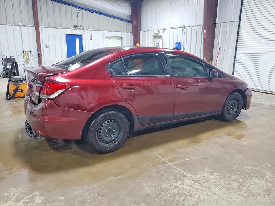 2013 Honda Civic VIN 2HGFB2F53DH584089 COPART salvage auction — REAR END, Pa - Certificate Of Salvage, sold $1,300 on 2026-09-09 (photo 3)
