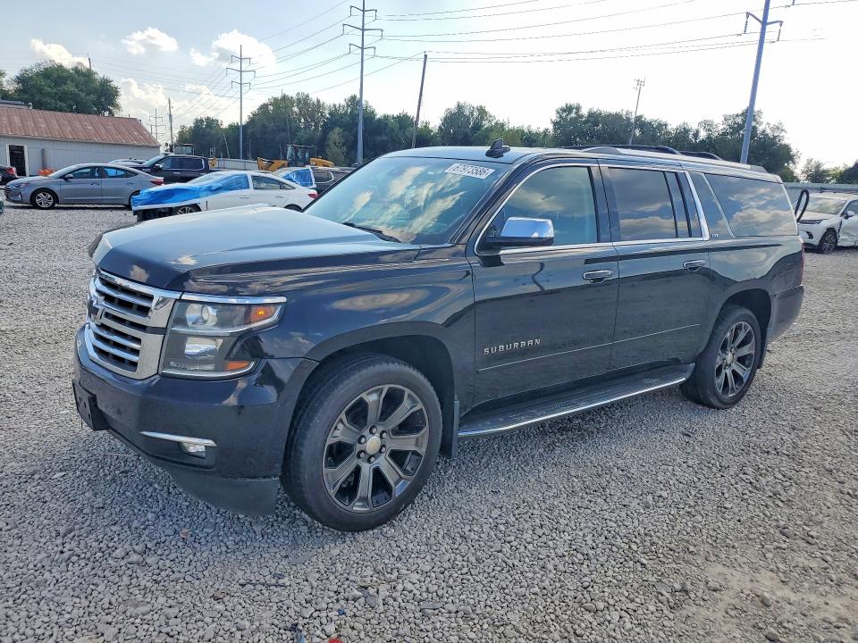 2016 Chevrolet Suburban VIN 1GNSKJKC3GR232105 COPART salvage auction — FRONT END, NY - MV-907A SALVAGE CERTIFICATE (P), sold $8,500 on 2026-09-11 (photo 1)