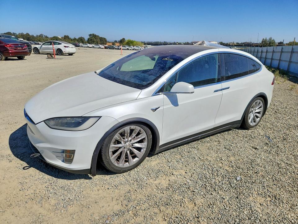 2017 Tesla Model x VIN 5YJXCBE27HF059233 COPART salvage auction — UNDERCARRIAGE, Salvage Title, sold $12,300 on 2026-10-20 (photo 1)