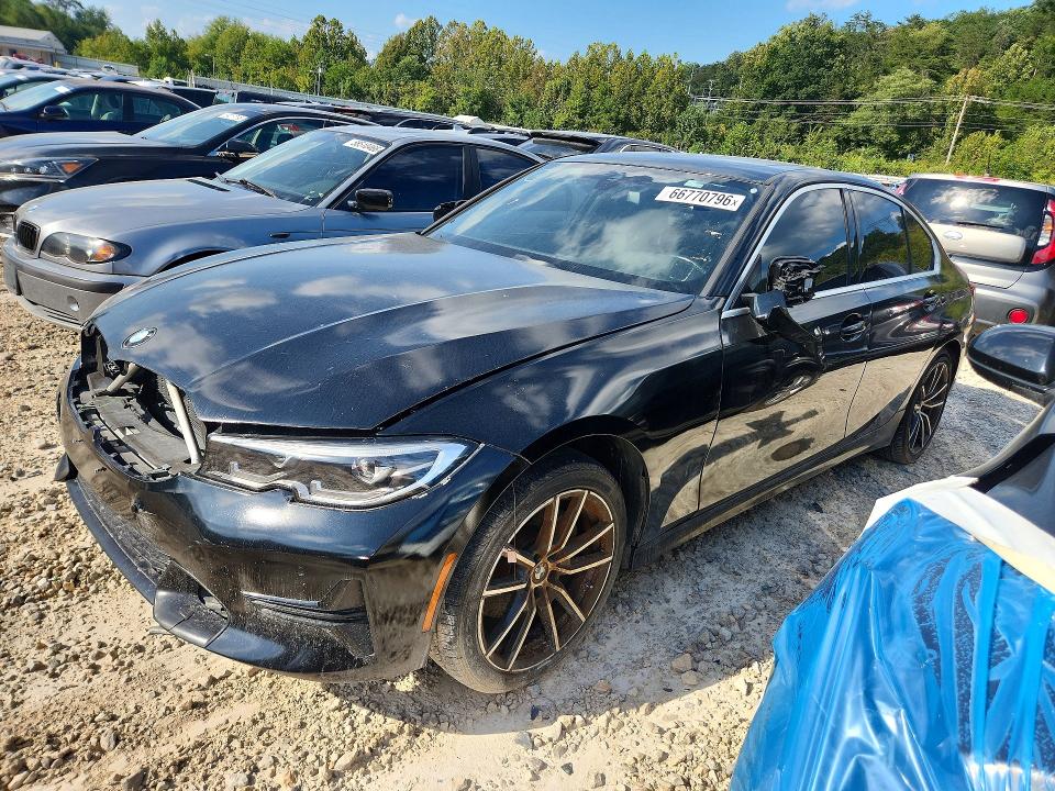 2019 BMW 3 series VIN WBA5R1C54KAK11334 — COPART salvage auction photo