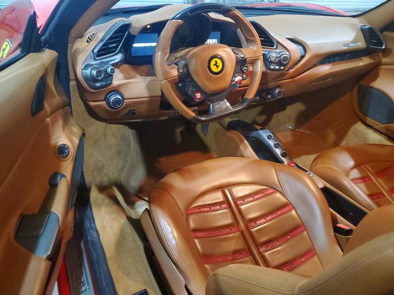 2016 Ferrari 488 gtb VIN ZFF79ALA5G0214993 COPART salvage auction — NORMAL WEAR, AZ - CERT OF TITLE-RESTORED SALVAGE, sold $132,000 on 2026-09-09 (photo 8)