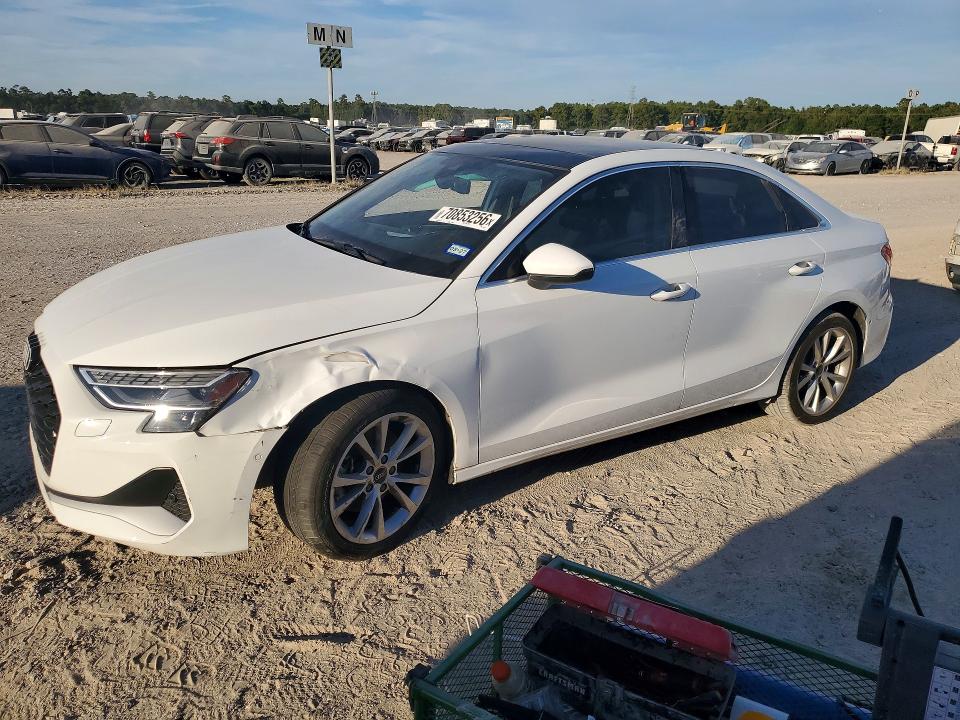 2025 Audi A3 VIN WAUGUDGYXSA044734 — COPART salvage auction photo