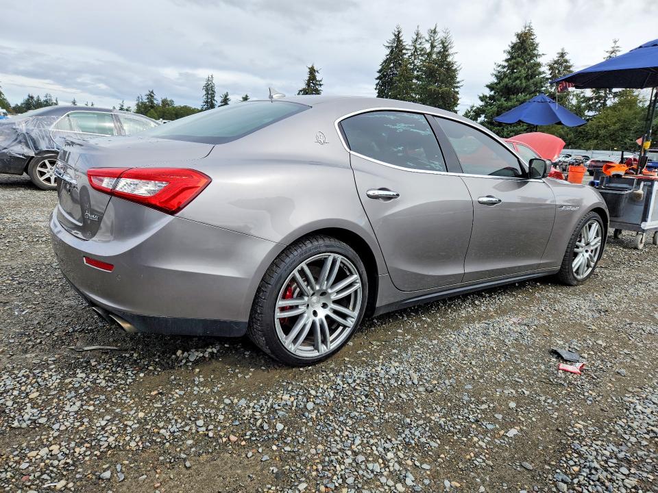 2016 Maserati Ghibli VIN ZAM57RSA2G1176222 COPART salvage auction — FRONT END, OK - CERTIFICATE OF TITLE, sold $1,300 on 2026-09-22 (photo 3)