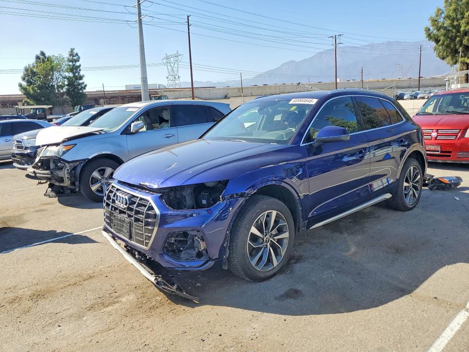 2021 Audi Q5 VIN WA1BAAFY4M2008518 — COPART salvage auction photo