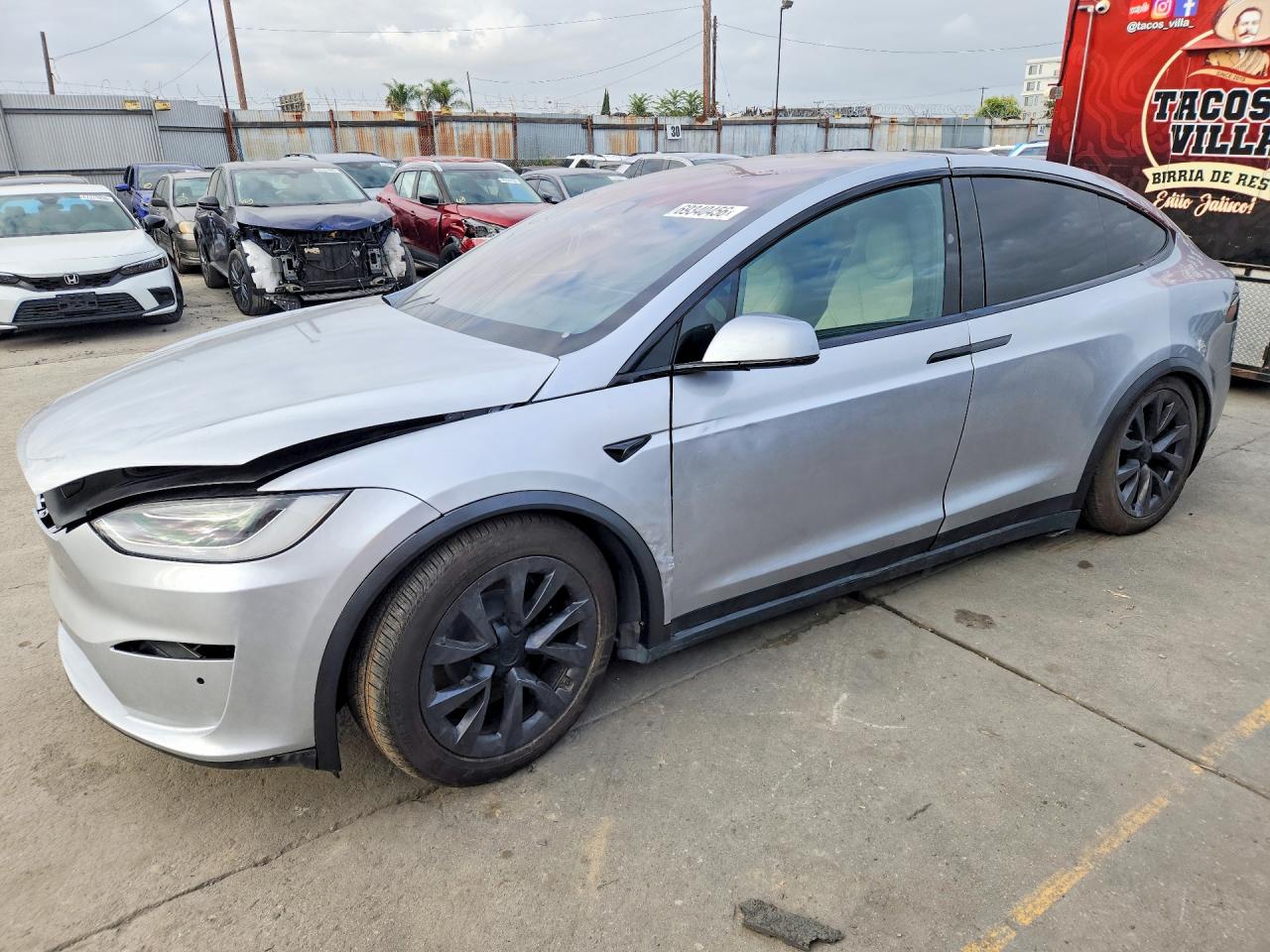 2025 Tesla Model X VIN 7SAXCDE56SF463608 — COPART salvage auction photo