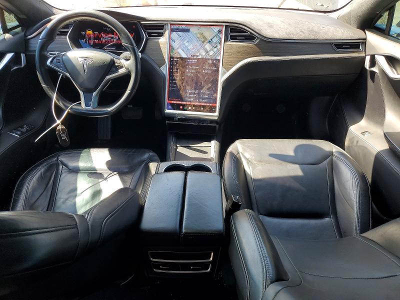 2016 Tesla Model s VIN 5YJSA1E27GF130004 COPART salvage auction — FRONT END, CA - SALVAGE CERTIFICATE, sold $4,050 on 2026-10-02 (photo 8)