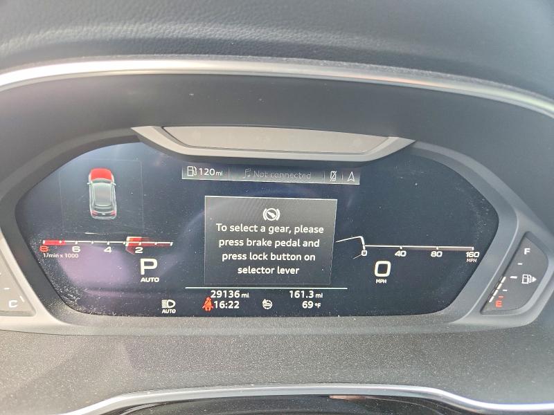 2020 Audi Q3 VIN WA1FECF3XL1024071 COPART salvage auction — FRONT END, Ca - Salvage Certificate, sold $9,200 on 2026-10-02 (photo 9)