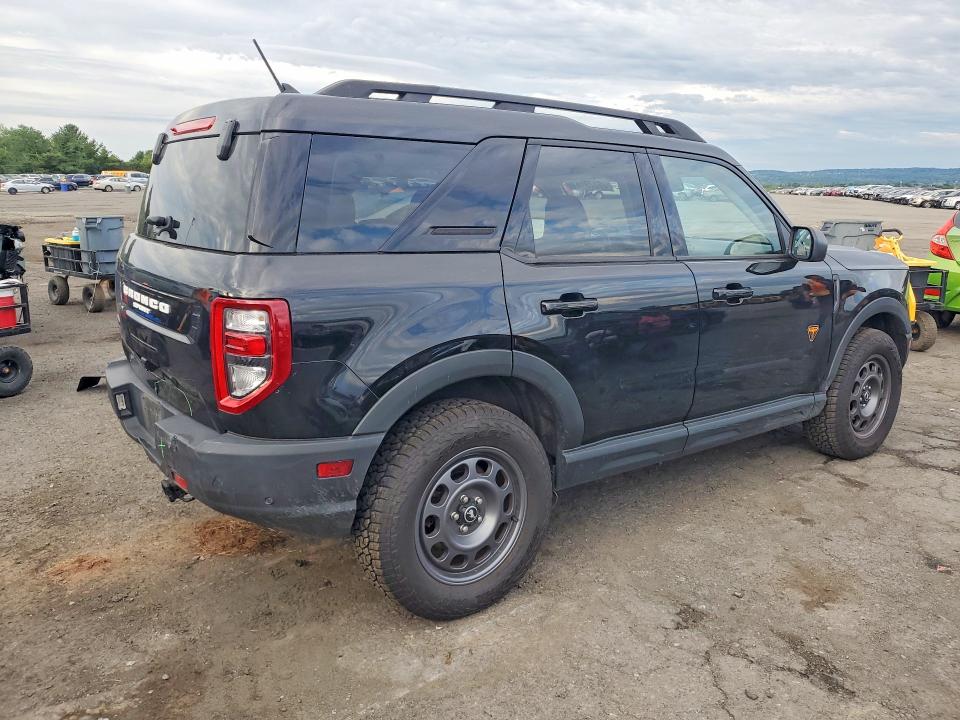 2022 Ford Bronco VIN 3FMCR9D9XNRD32031 COPART salvage auction — REAR END, Pa - Certificate Of Salvage, sold $9,100 on 2026-09-18 (photo 3)