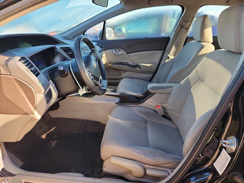 2012 Honda Civic VIN 19XFB2F52CE079038 COPART salvage auction — SIDE, OH - CERT OF TITLE-SALVAGE, sold $1,400 on 2026-10-08 (photo 7)