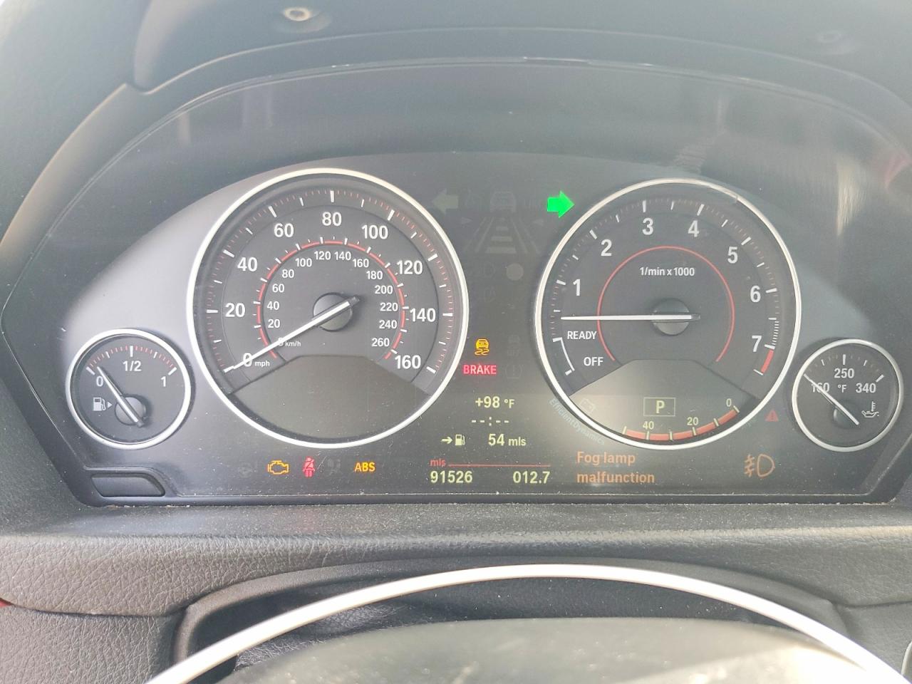 2012 BMW 3er VIN WBA3A5C5XCF342049 COPART salvage auction — Mechanical, Ct - Clean Title, sold $1,100 on 2026-09-22 (photo 9)