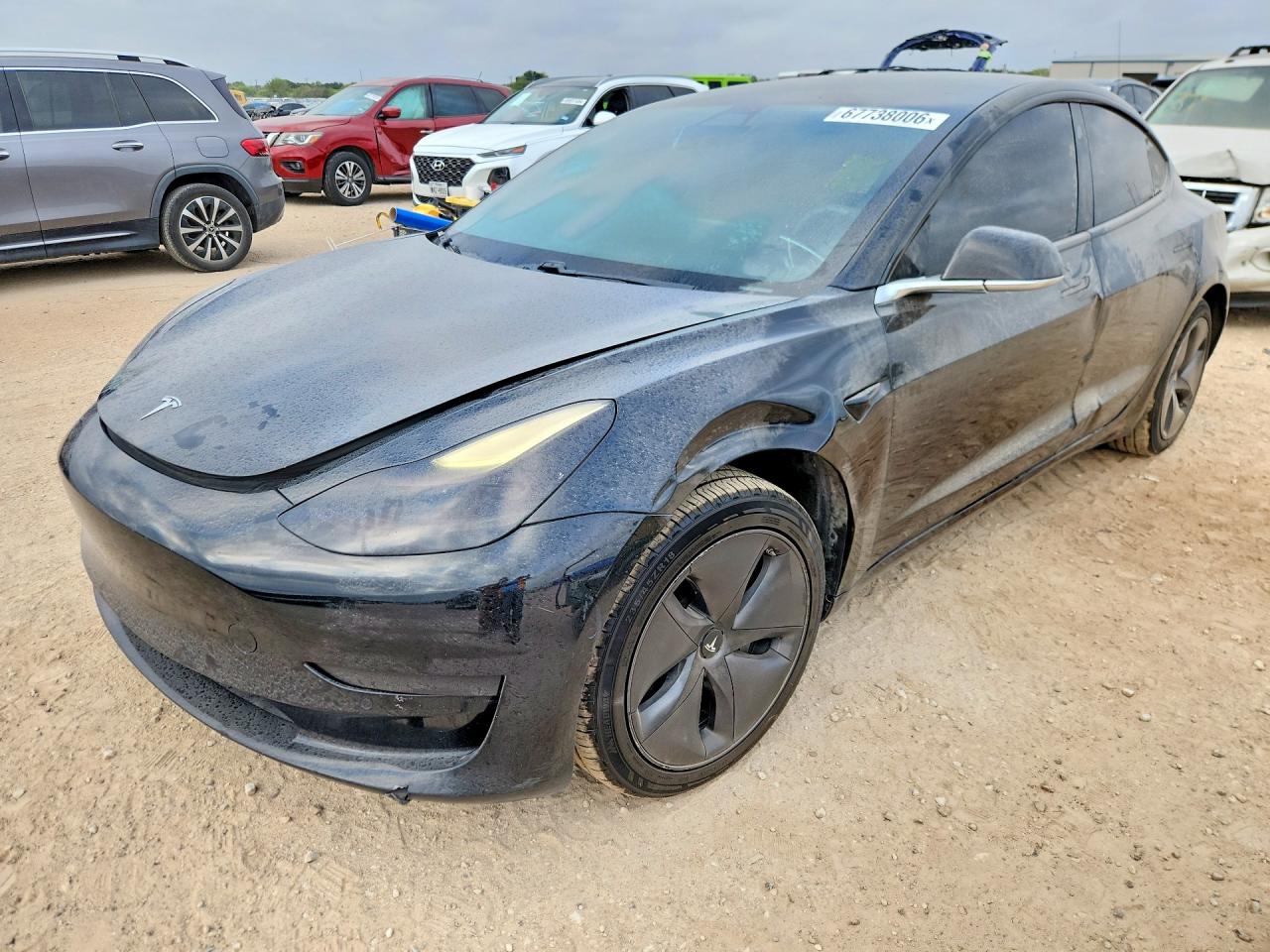 2019 Tesla Model 3 VIN 5YJ3E1EA5KF410769 — COPART salvage auction photo