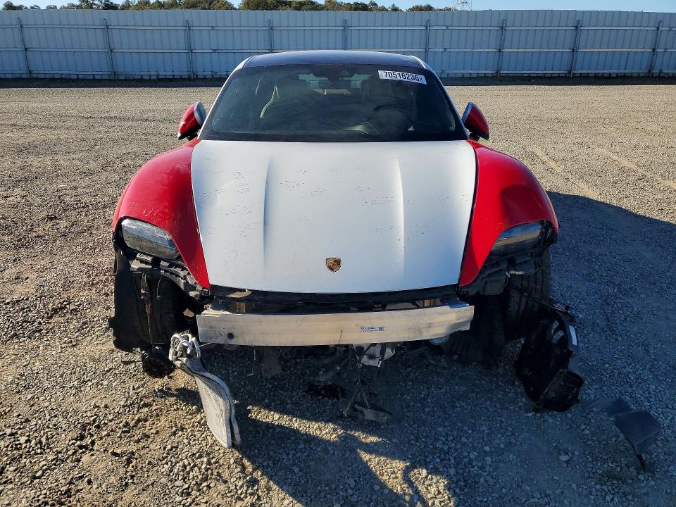 2022 Porsche Taycan VIN WP0AA2Y10NSA12108 COPART salvage auction — FRONT END, Salvage Title, sold $18,000 on 2026-10-16 (photo 5)