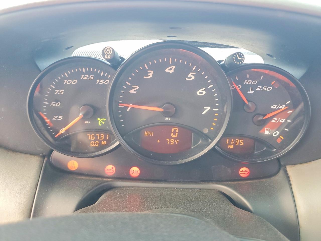 2000 Porsche Boxster VIN WP0CA2984YU625438 COPART salvage auction — Front End, SC - CERT OF TITLE-SALVAGE, sold $3,396 on 2026-10-04 (photo 9)
