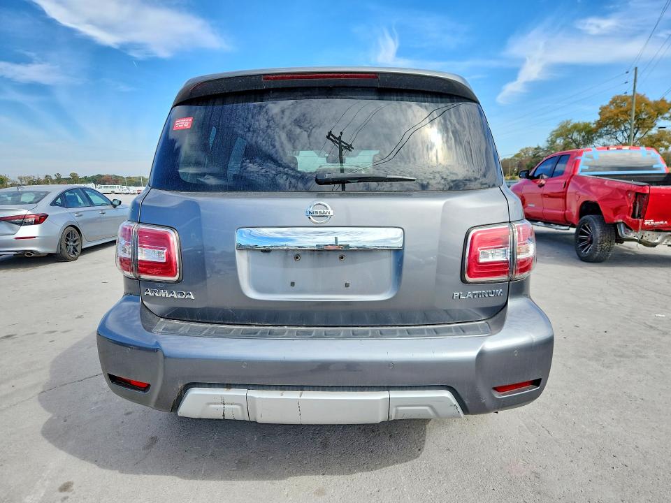 2018 Nissan Armada VIN JN8AY2NC8J9557056 COPART salvage auction — FRONT END, Salvage Title, sold $4,650 on 2026-10-07 (photo 6)