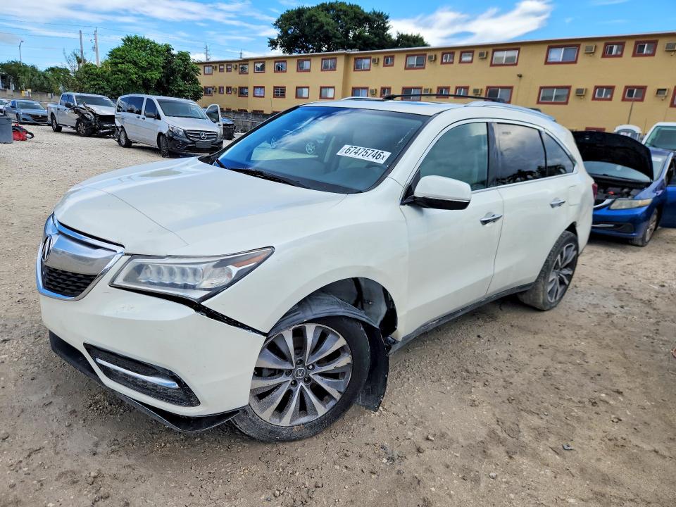 2014 Acura Mdx VIN 5FRYD3H44EB016452 COPART salvage auction — SIDE, Salvage Title, sold $300 on 2026-09-15 (photo 1)