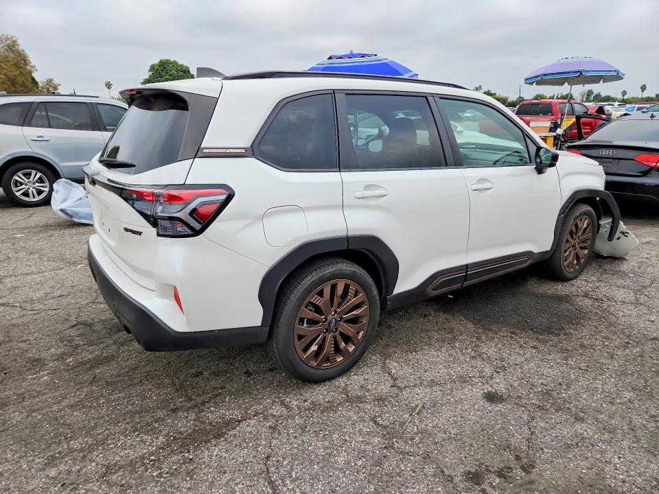 2025 Subaru Forester VIN JF2SLDHC2SH578371 COPART salvage auction — FRONT END, Ca - Salvage Certificate, sold $8,600 on 2026-10-09 (photo 3)