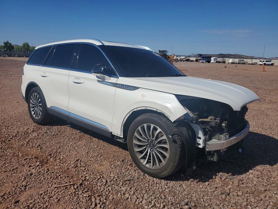 2020 Lincoln Aviator VIN 5LM5J7WC3LGL23668 COPART salvage auction — FRONT END, AZ - CERT OF TITLE - SALVAGE, sold $7,800 on 2026-09-15 (photo 4)