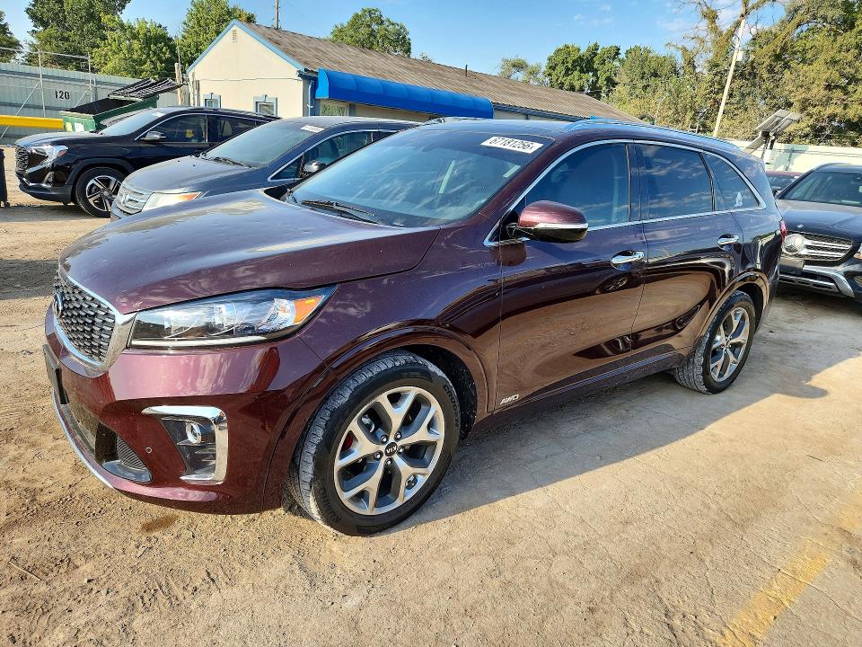 2019 Kia Sorento VIN 5XYPKDA52KG464348 — COPART salvage auction photo