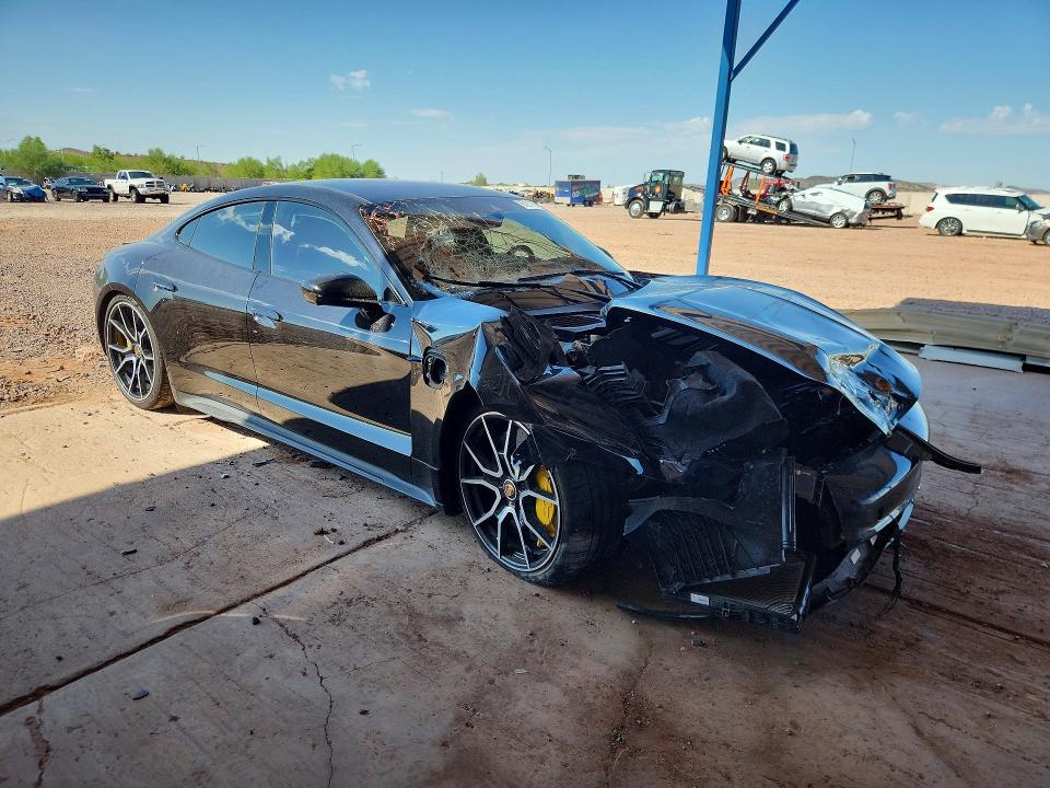 2024 Porsche Taycan VIN WP0AC2Y15RSA52006 COPART salvage auction — FRONT END, Az - Cert Of Title - Salvage, sold $32,000 on 2026-09-24 (photo 4)