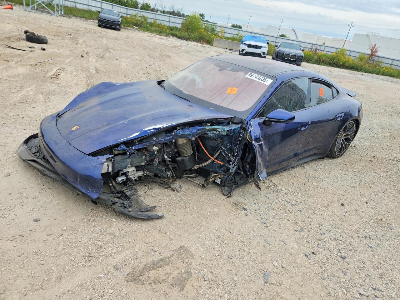 2020 Porsche Taycan VIN WP0AB2Y11LSA52983 — COPART salvage auction photo