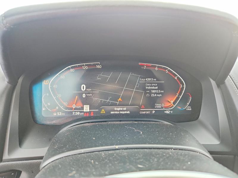 2021 BMW 8er VIN WBAAE2C07MCF46554 COPART salvage auction — FRONT END, Salvage Title, sold $19,500 on 2026-10-10 (photo 9)