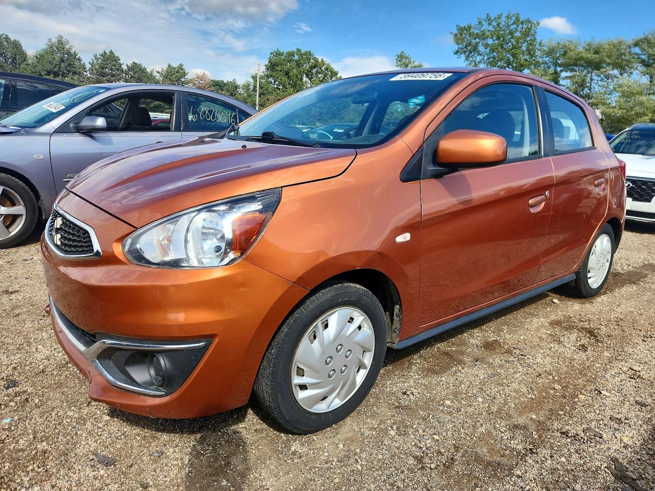 2019 Mitsubishi Mirage VIN ML32A3HJ8KH008830 COPART salvage auction — Side, IN - CERTIFICATE OF TITLE, sold $1,550 on 2026-10-02 (photo 1)