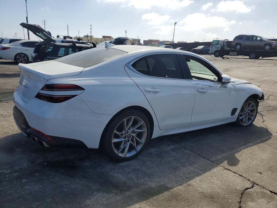 2022 Genesis G70 VIN KMTG34TA5NU097702 COPART salvage auction — FRONT END, CA - SALVAGE CERTIFICATE (P), sold $2,100 on 2026-10-07 (photo 3)