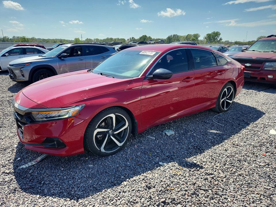 2021 Honda Accord VIN 1HGCV1F35MA074960 — COPART salvage auction photo