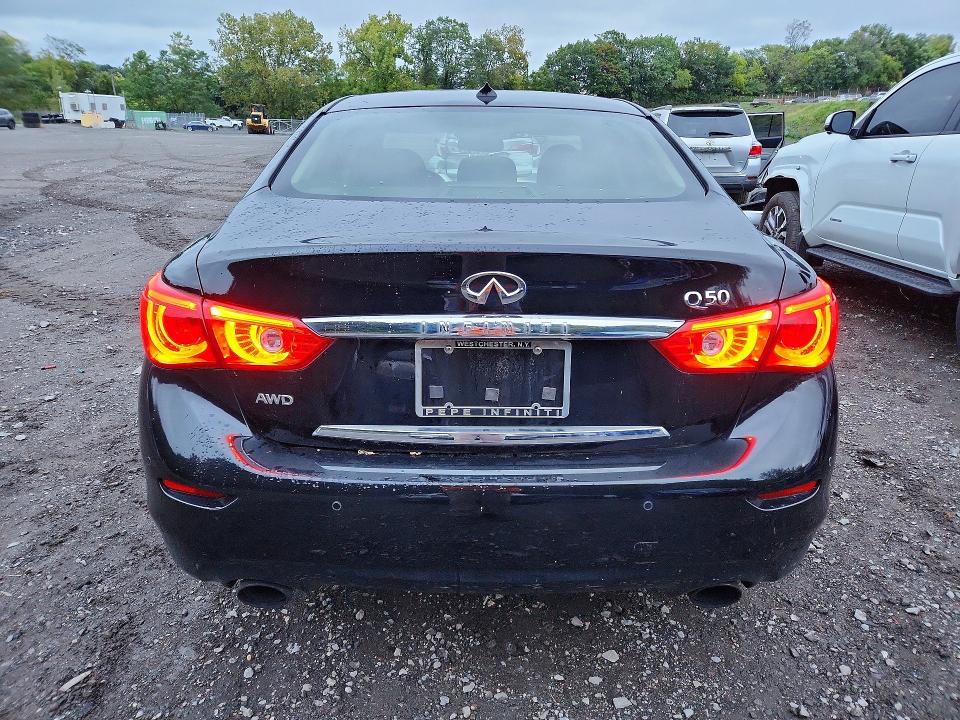 2016 Infiniti Q50 VIN JN1EV7AR1GM342625 COPART salvage auction — MECHANICAL, NY - CERTIFICATE OF TITLE, sold $325 on 2026-09-27 (photo 6)