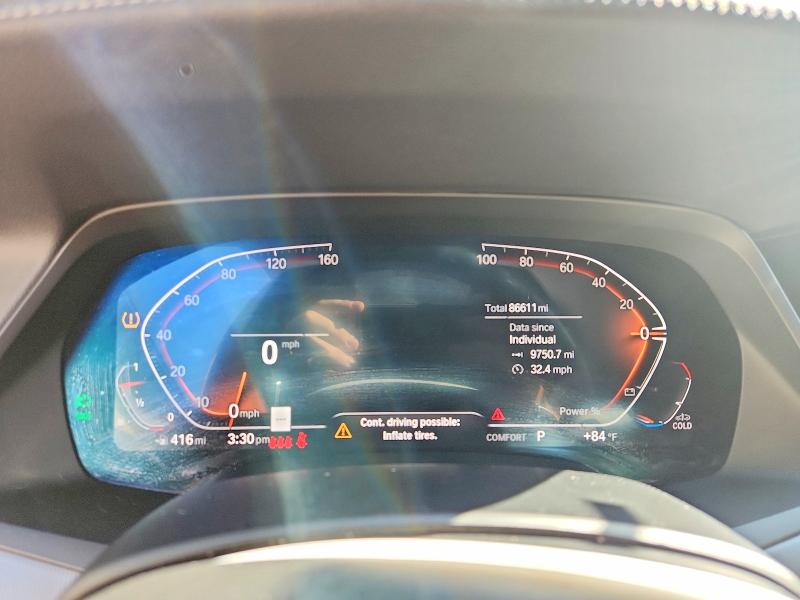 2022 BMW X6 VIN 5UXCY6C03N9J34166 COPART salvage auction — MINOR DENT/SCRATCHES, Nj - Certificate Of Title (P), sold $33,750 on 2026-10-01 (photo 9)
