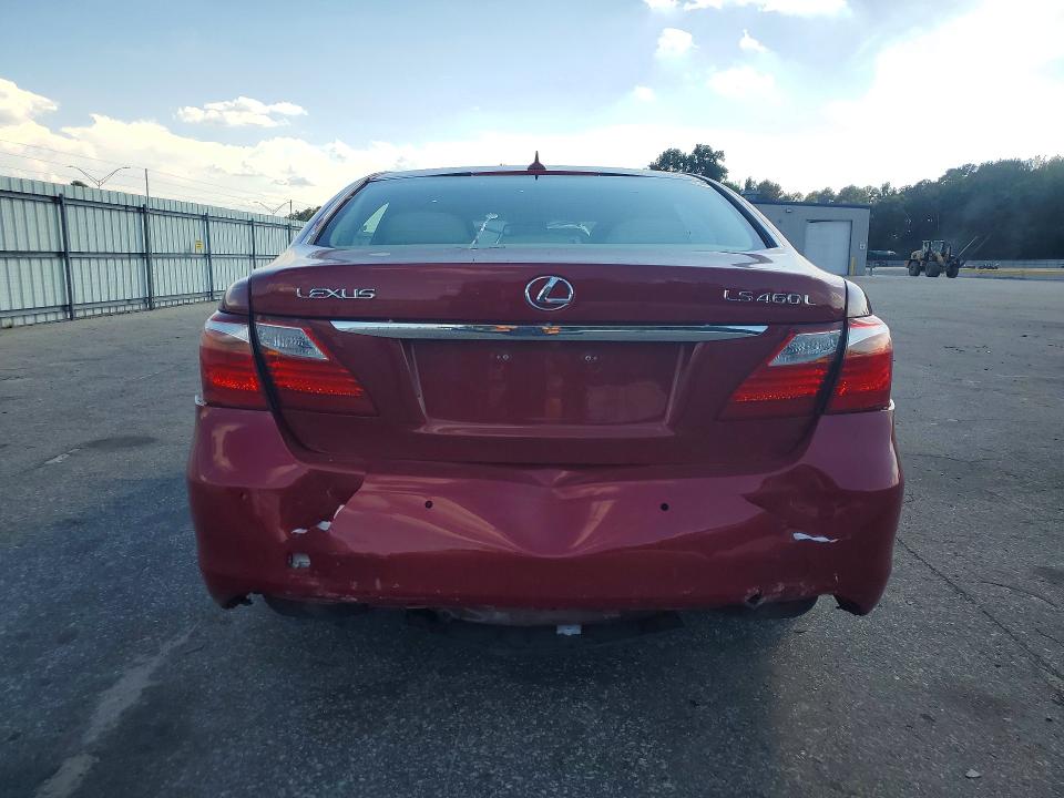2010 Lexus Ls 460 VIN JTHGL5EF7A5039896 COPART salvage auction — REAR END, IA - CERT OF TITLE-SALVAGE TITLE, sold $2,950 on 2026-10-03 (photo 6)
