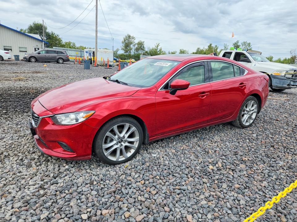 2016 Mazda 6 VIN JM1GJ1V59G1456170 COPART salvage auction — FRONT END, Il - Salvage Certificate, sold $0 on 2026-10-07 (photo 1)
