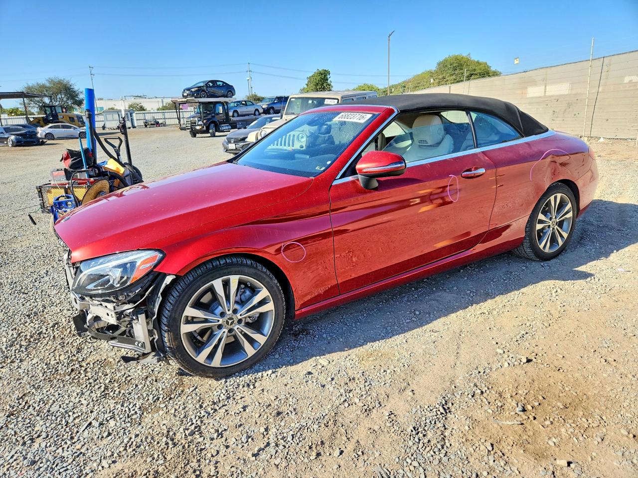 2018 Mercedes-Benz C-Class VIN WDDWK4KB1JF608544 — COPART salvage auction photo