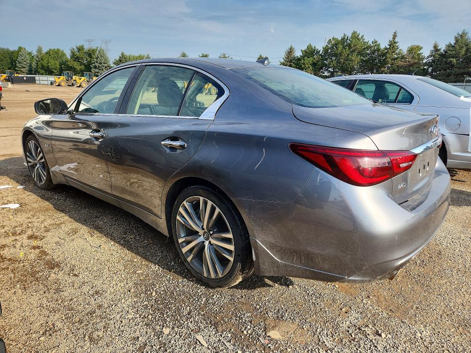 2019 Infiniti Q50 VIN JN1EV7AR2KM555298 COPART salvage auction — VANDALISM, Il - Salvage Certificate, sold $250 on 2026-10-13 (photo 2)