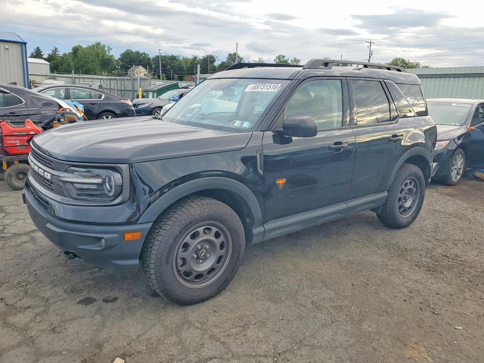2022 Ford Bronco VIN 3FMCR9D9XNRD32031 COPART salvage auction — REAR END, Pa - Certificate Of Salvage, sold $9,100 on 2026-09-18 (photo 1)