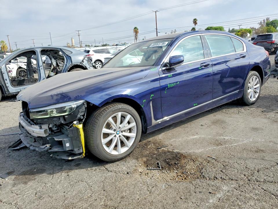 2020 BMW 7er VIN WBA7T2C02LGL17302 COPART salvage auction — FRONT END, Ca - Salvage Certificate, sold $11,000 on 2026-10-01 (photo 1)