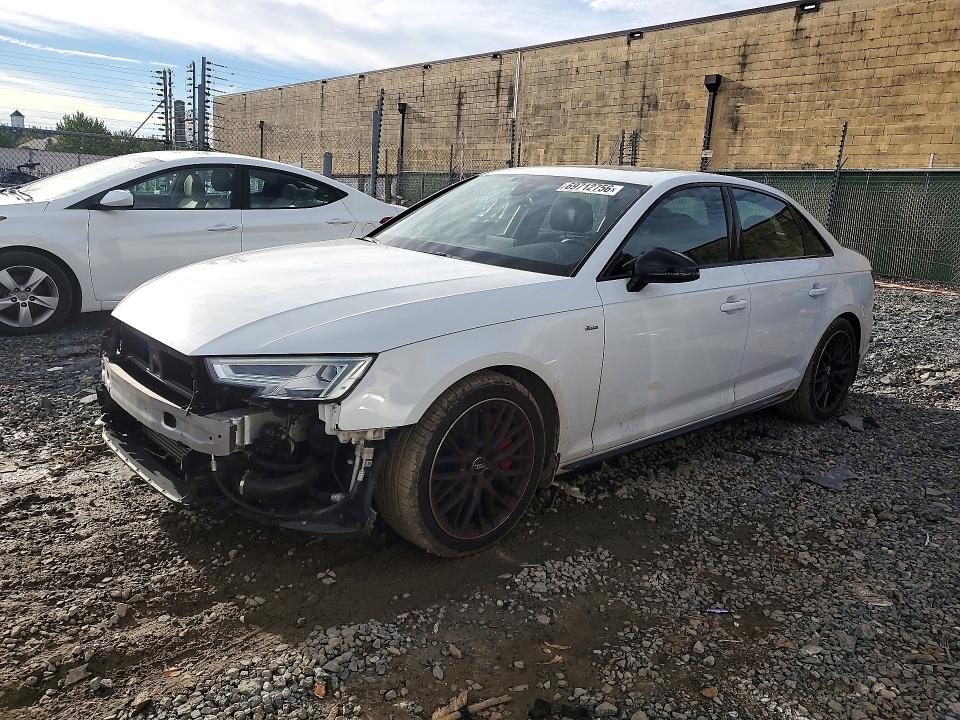 2018 Audi A4 VIN WAUENAF49JA226621 — COPART salvage auction photo