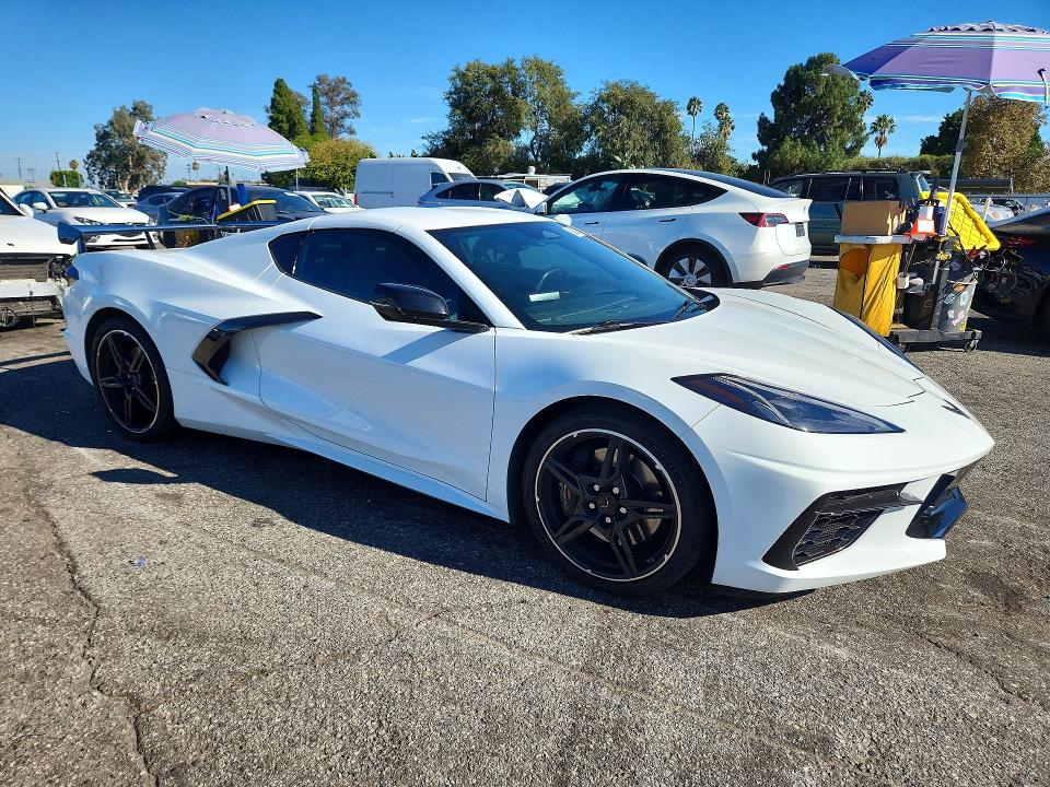 2025 Chevrolet Corvette VIN 1G1YA2D46S5107447 COPART salvage auction — SIDE, Ca - Salvage Certificate, sold $42,750 on 2026-09-11 (photo 4)