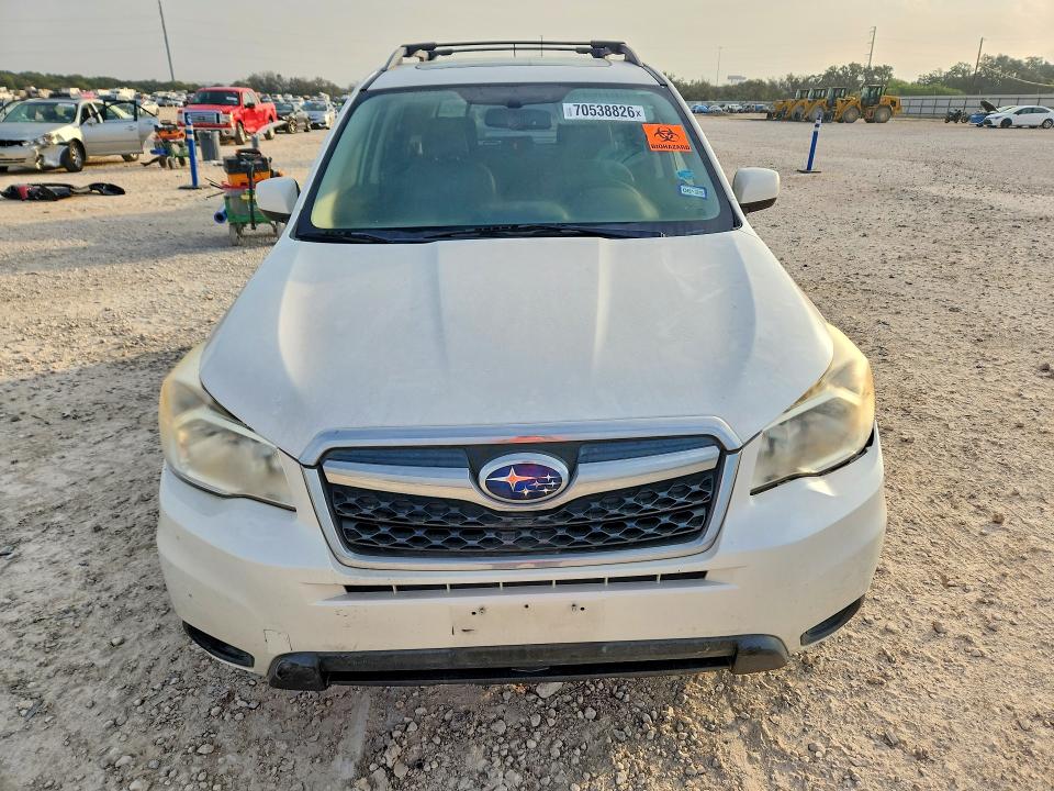 2014 Subaru Forester VIN JF2SJAJC3EH489234 COPART salvage auction — FRONT END, TX, sold $525 on 2026-10-22 (photo 5)