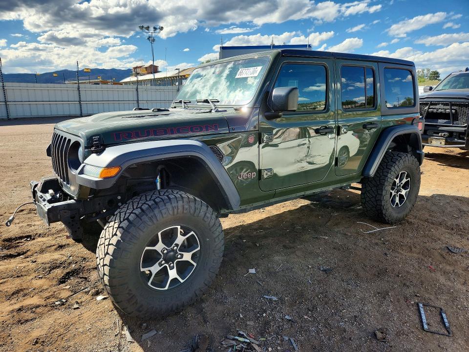 2020 Jeep Wrangler / VIN 1C4HJXFG5LW327430 — COPART salvage auction photo